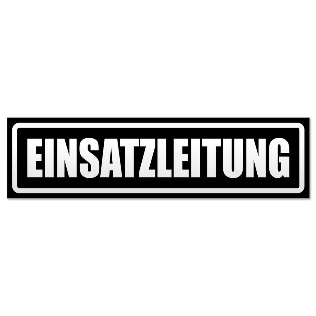 Einsatzleitung invertiert Magnetschild Schild magnetisch
