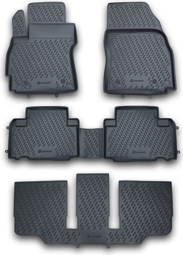 ELEMENT Gummi-Fußmatten 3D für MAZDA 5, 2010-2015, 5 tlg. Produktbild 