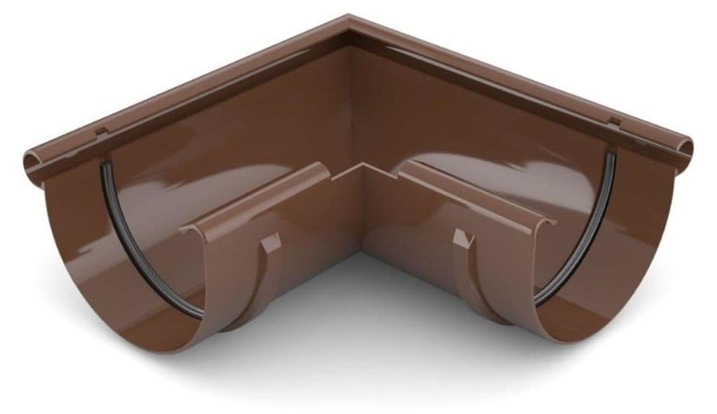 BRYZA Roh žlabu vnější plastový Ø 75 mm, Hnědá RAL 8017 Obrázek produktu 