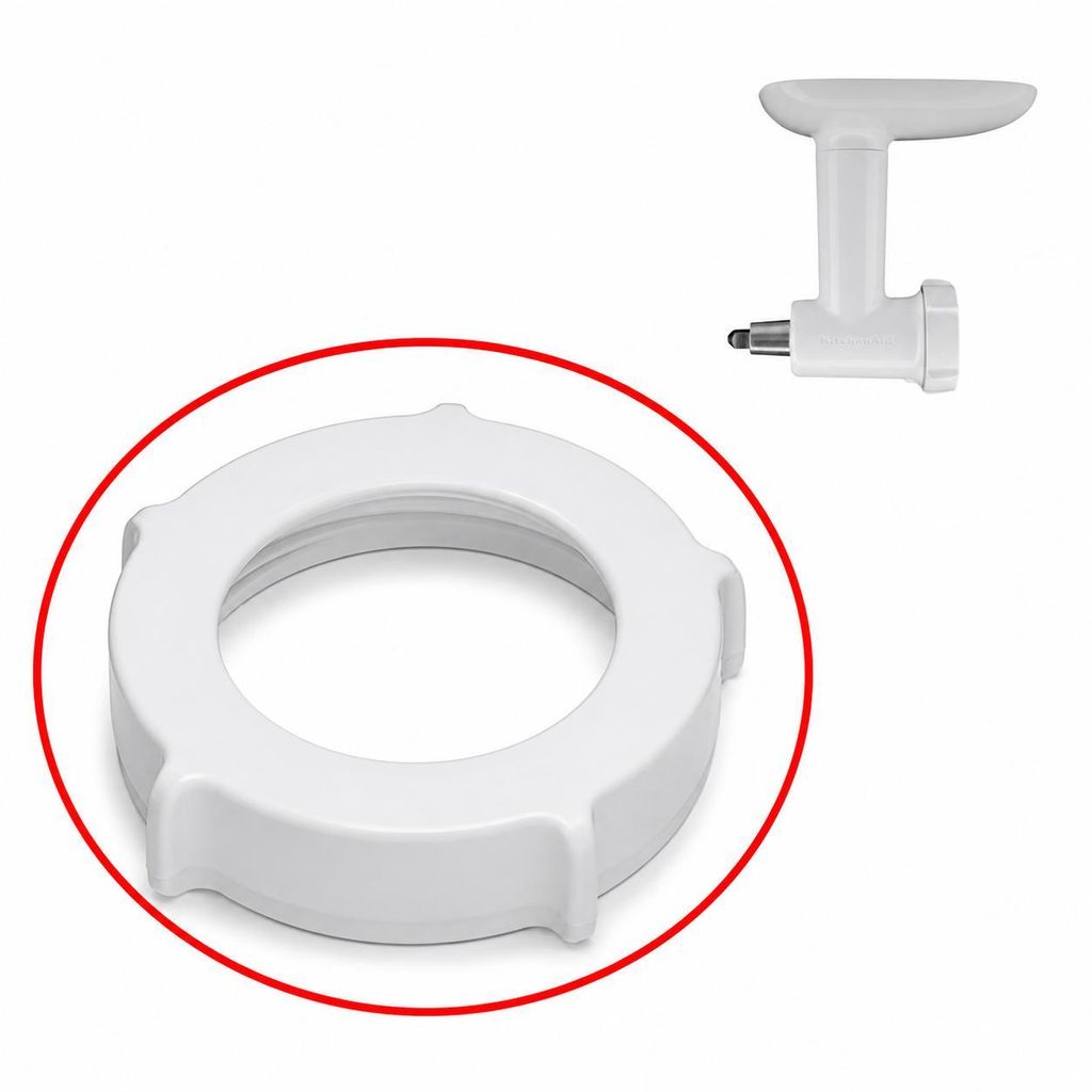 KitchenAid vleesmolen afsluitring KSMFGA wit – Originele Productafbeelding 