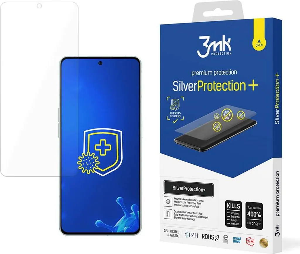 3Mk Silverprotection+ per Oppo Reno 8 Pro | Pellicola Idrogel Antimicrobica
