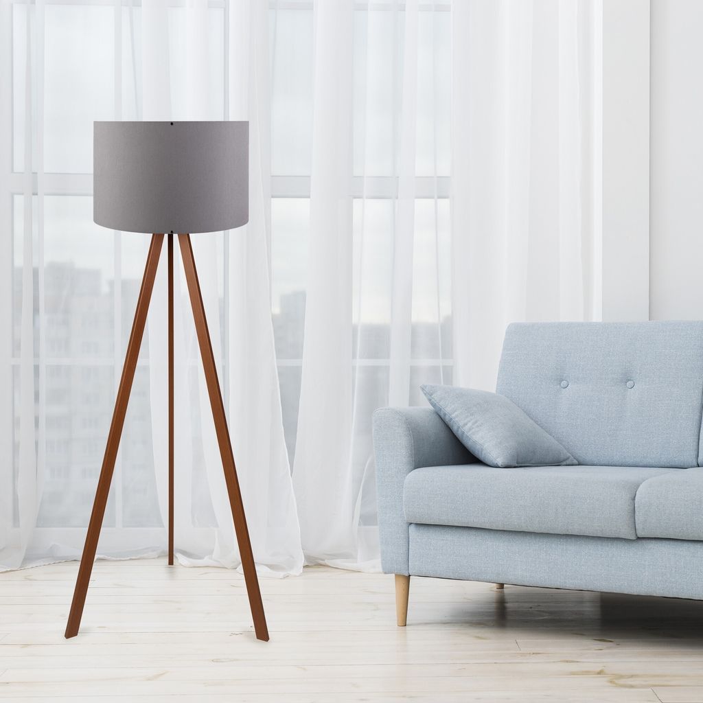 Opviq, AYD-1529, Stehlampen, Grau, MDF, 38 x 38 x 140 cm Produktbild 