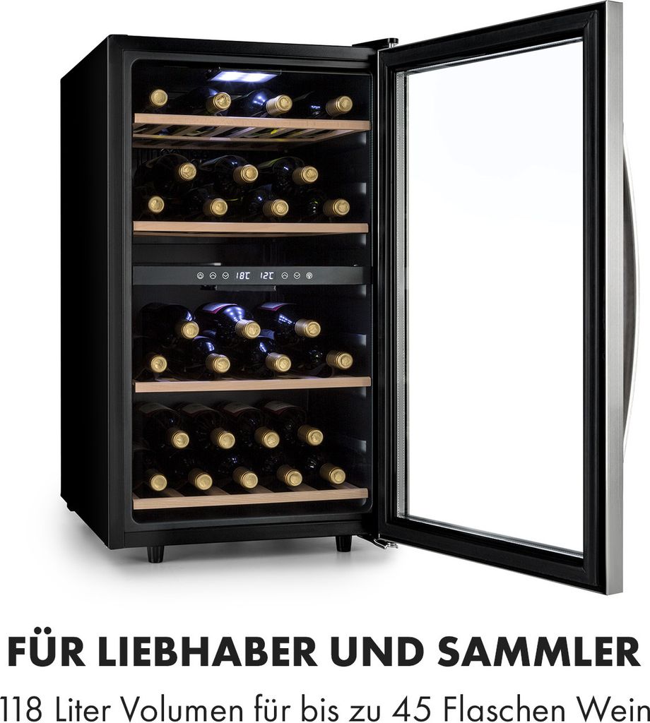 Klarstein Weinkühlschrank, Getränkekühlschrank Schmal, Produktbild 3