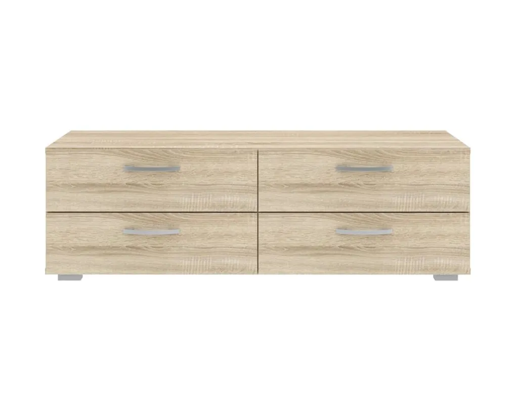 Commode basse RICHMOND chêne sonoma à tiroirs pour chambre ou salon - 2