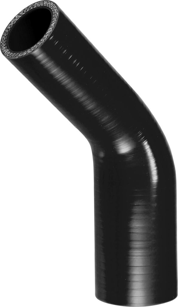 1 Stück 32-42mm 1,26"-1,65" ID 102mm 4,02" Länge 45 Grad Schwarzer Kühlerschlauch aus Silikon Universal