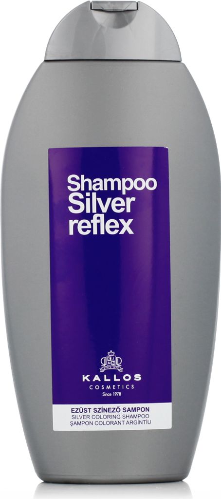Kallos Silver Reflex Shampoo, 350 ml, Shampoo, Nicht-professionell, Unisex, Blondiertes Haar, Gefärbtes Haar, Graues Haar, Blond