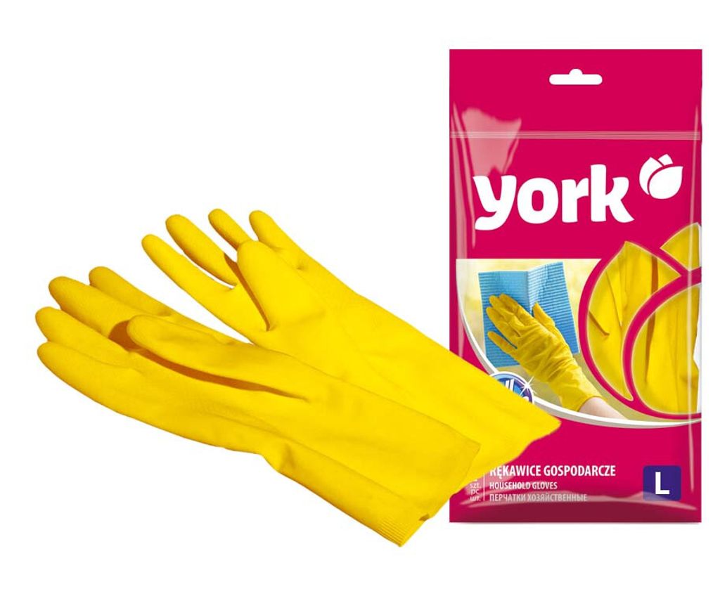 York Haushaltshandschuhe Größe L – Strapazierfähig und Produktbild 