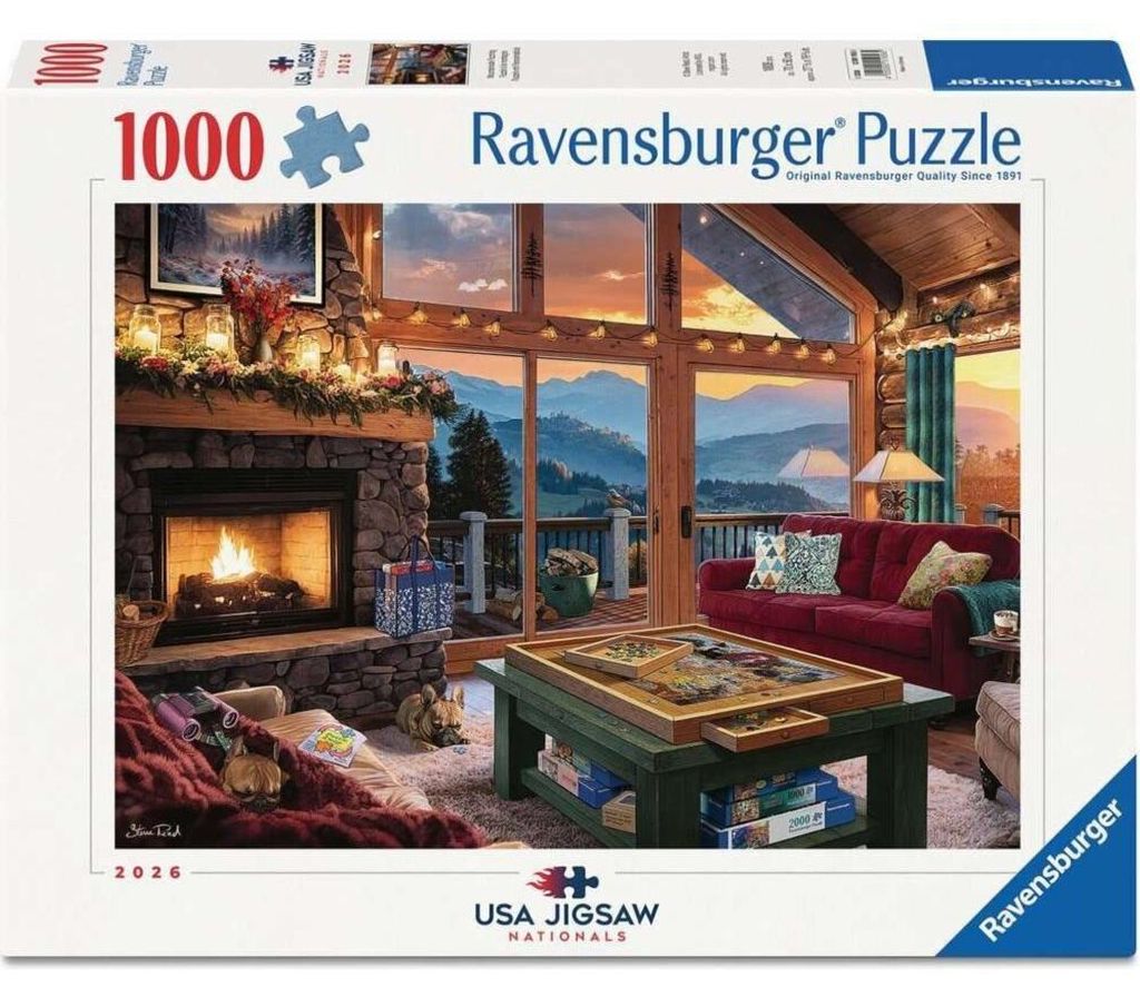 RAVENSBURGER Puzzle USA Jigsaw Nationals: Verschlagenes Puzzle 1000 Puzzles