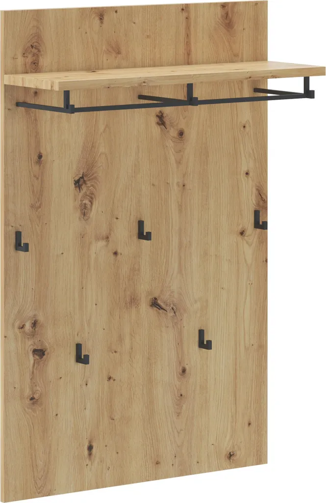 Dmora Appendiabiti Chianni Marrone Rovere Nodi - 5 Ganci Design Sospeso