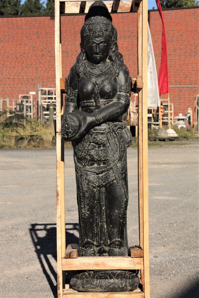 Schöne Sri Dewi Wasserspeier aus Steinguss perfekt für den Garten die Terrasse oder den Vorgarten ist Frostfest Witterungsbeständig und Neu 123c...