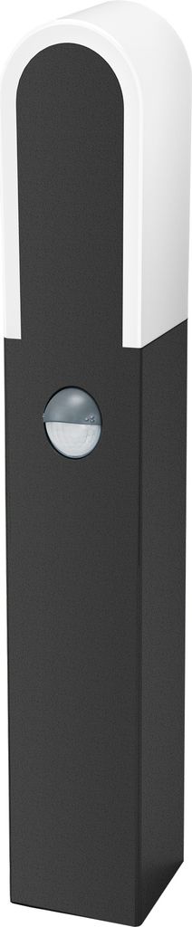Deutsche LED Sockelleuchte Dunkelgrau Höhe 60cm 600lm Bewegungsmelder