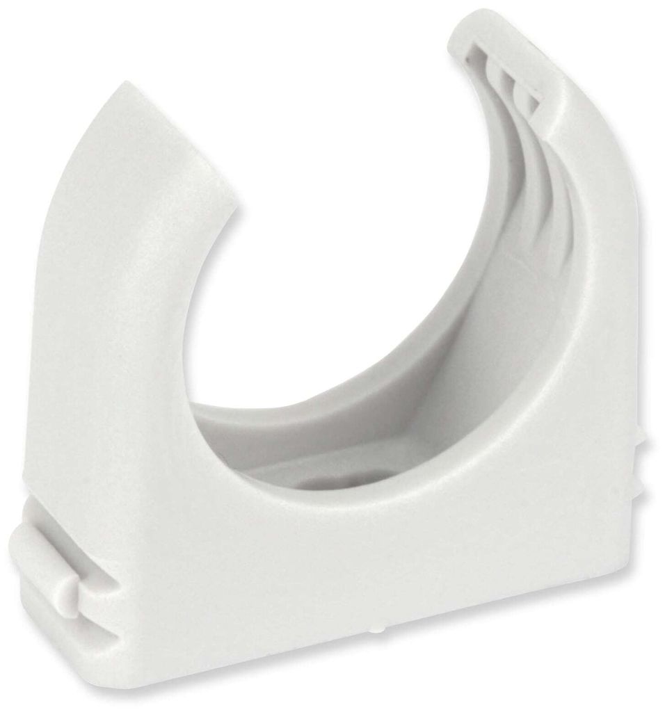 Rohrschelle 20 mm RO-CLIP für metrische Installationsrohre, aneinanderreihbar, mit Langloch