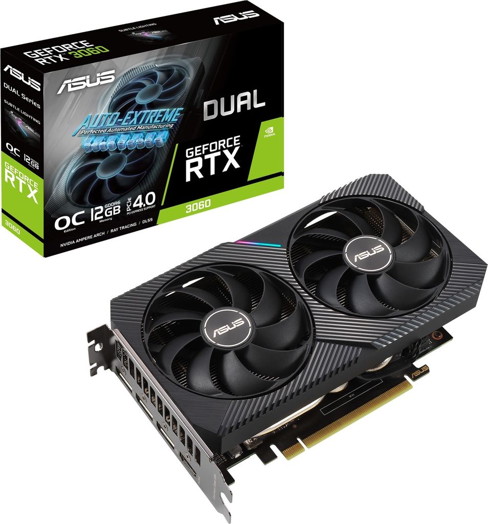 ASUS Dual -RTX3060-O12G-V2 NVIDIA GeForce RTX 3060 12 GB Obrázok produktu