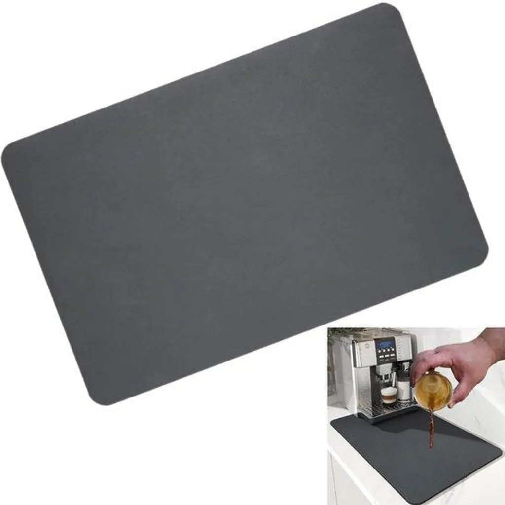 Tapis de bar et cuisine pour protéger le plan de travail 30x40cm gris