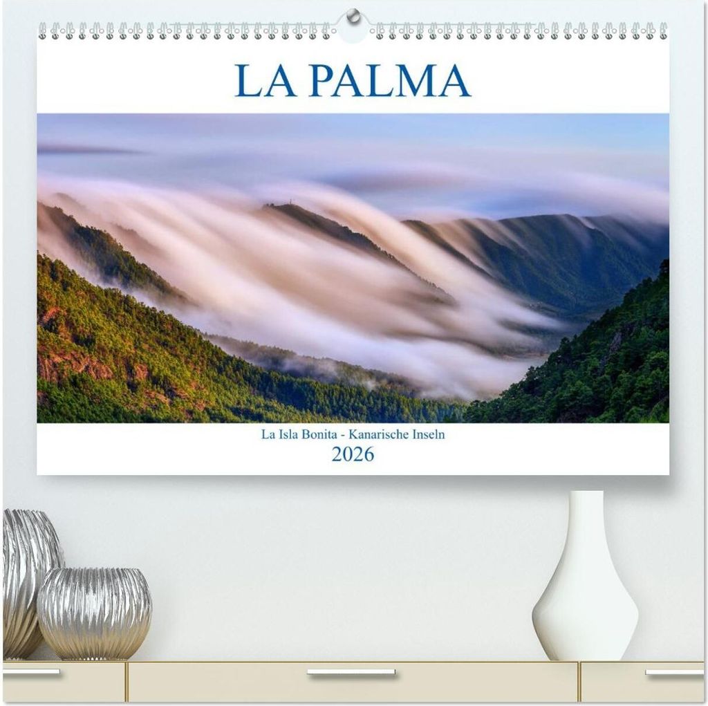 La Palma - La Isla Bonita - Kanarische Inseln (hochwertiger Premium Wandkalender 2026 DIN A2 quer), Kunstdruck in Hochglanz