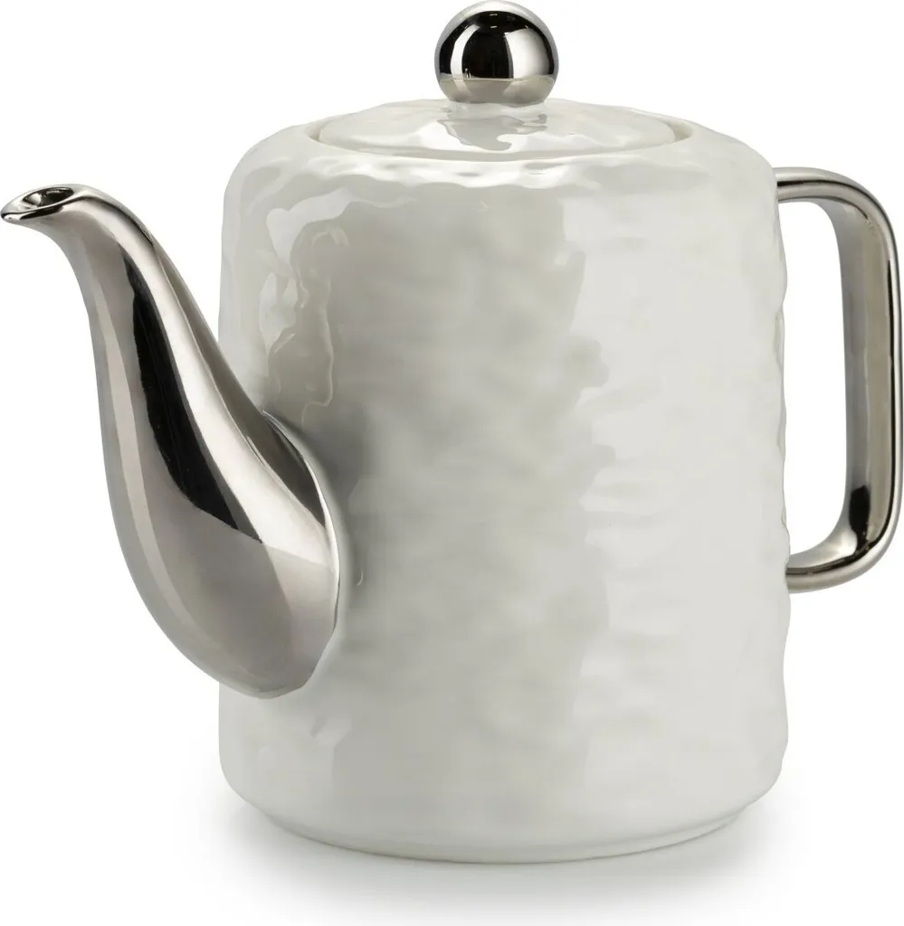 HowHomely Selena Silver: Set Caffè Design Moderno Bianco 6 Pezzi - 5