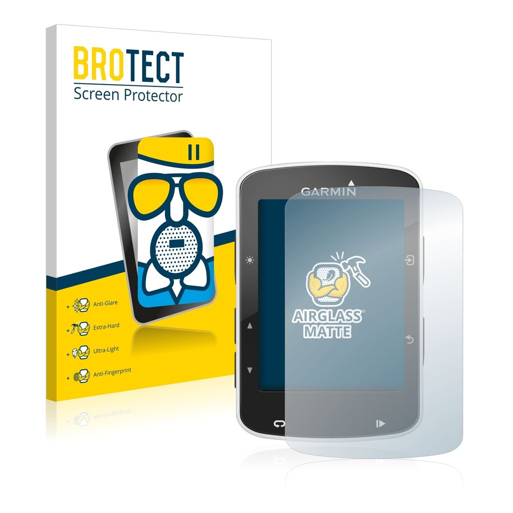 BROTECT Entspiegelungs Schutzglas für Garmin Edge 520 / 820 Schutzfolie Panzer Folie Glas Display Schutz matt