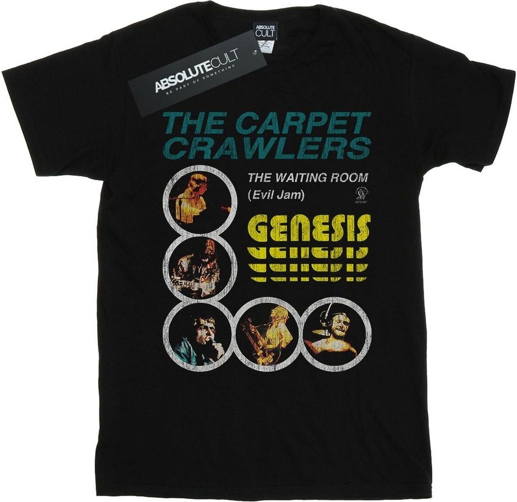 Genesis - "The Carpet Crawlers" T-Shirt für Herren BI44491 (XL) (Schwarz)