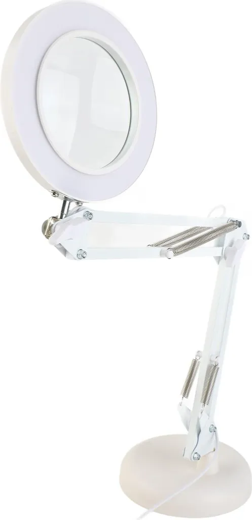 Loupe 8X avec bras pliable 64 LED et éclairage modulable intensif