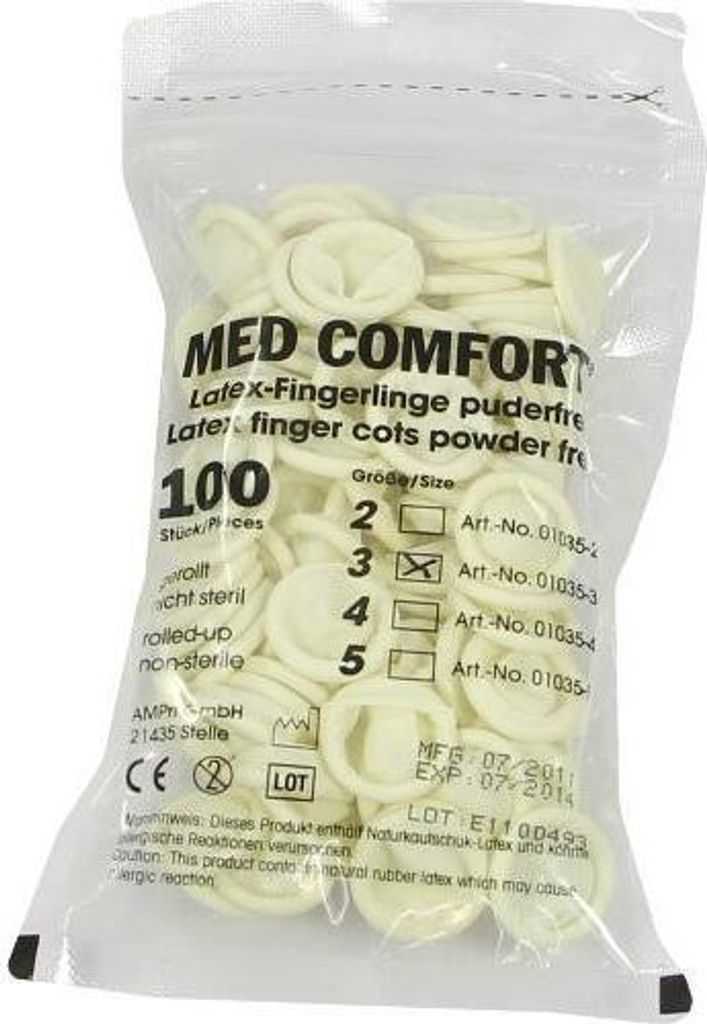 Fingerling Latex Op Gr.3 100 St