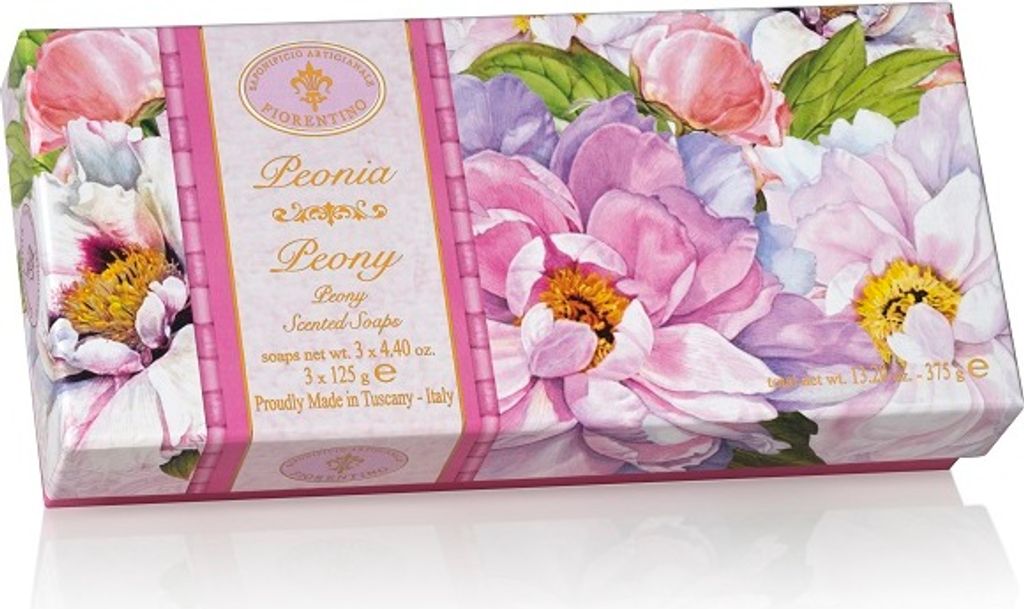 Fiorentino Seife Pfingstrose 3 x 125g Produktbild 