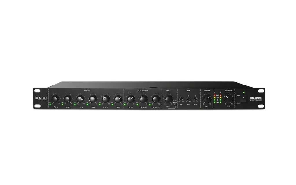 Mixeur de Ligne 12 Canaux Denon DN-312X pour Sonorisation et Public