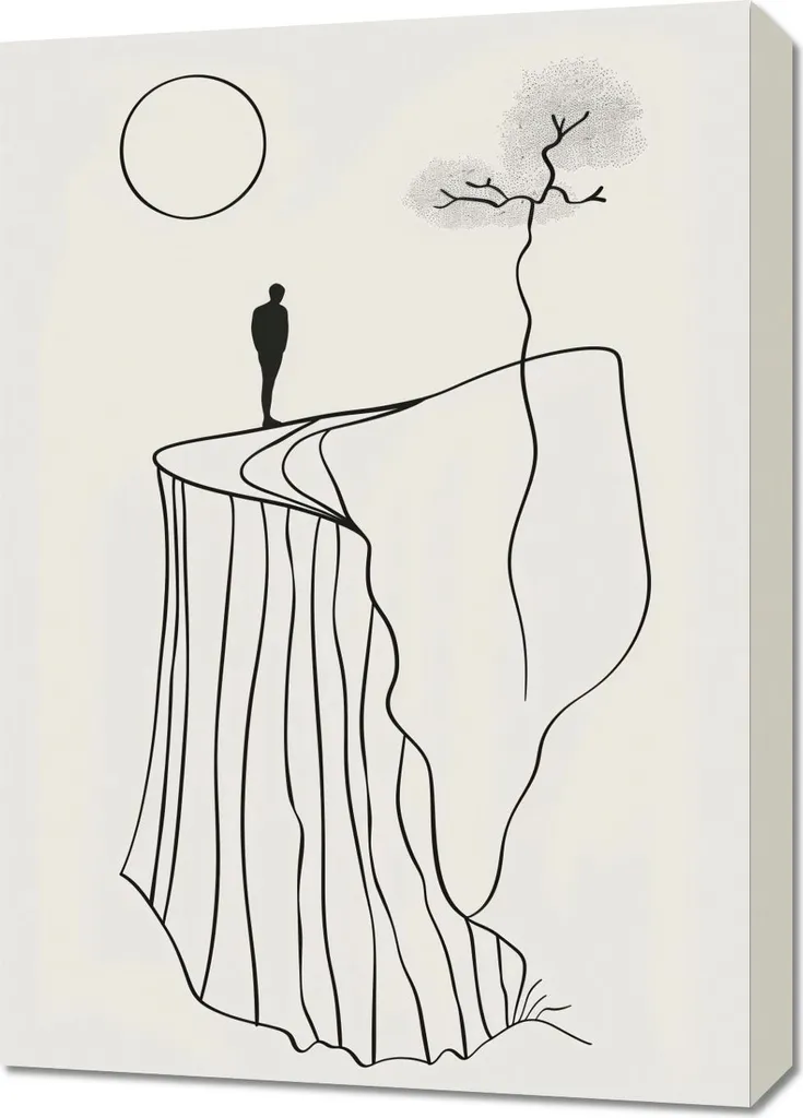 Tableau 50x70 cm Solitude et Grandeur - Habillez vos Murs avec Style