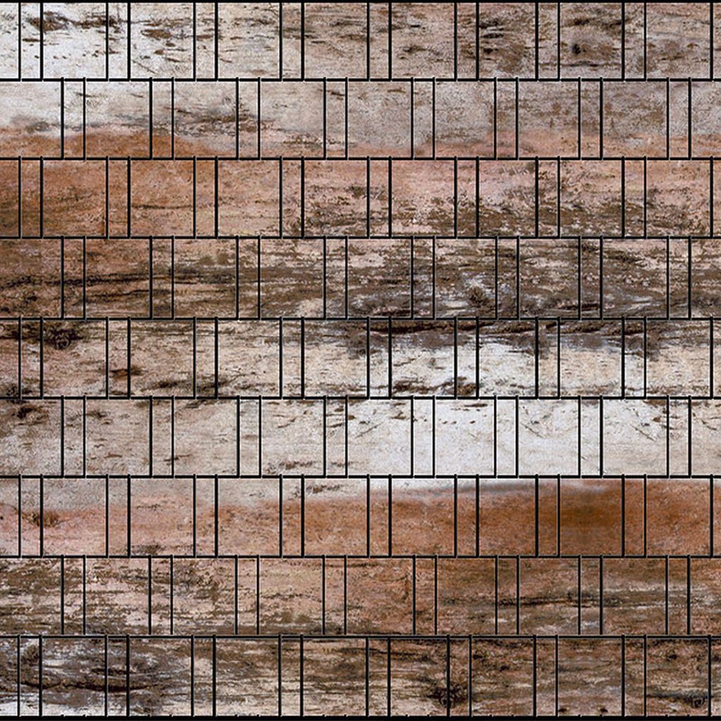 Bedruckter Sichtschutz HOLZWAND Zaun Sichtschutzstreifen Produktbild 