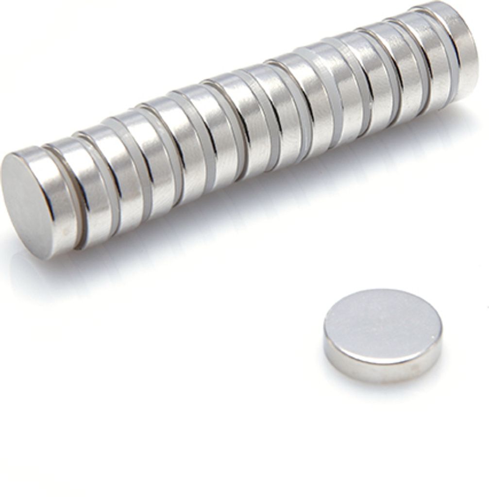 Neodym Magnete Zylinder 12 x 3 mm 100 Stück mm N38, Extrem stark, Magnettafeln, Kühlschränke, Whiteboards, DIY