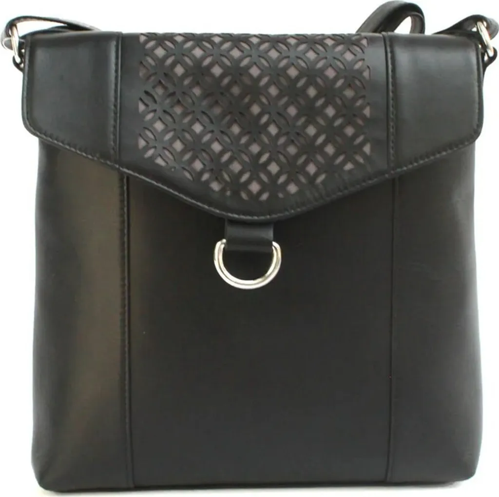 Borsa Janie EL387 Nero: L'Artigianato Eastern Counties Leather