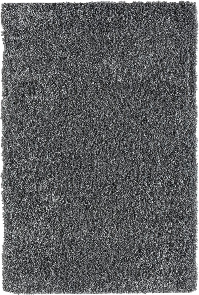 MY-RUG Teppich, Hochflorteppich Shaggy Star, 180x120, grau, leicht glänzend, extra flauschig, Rechteckig