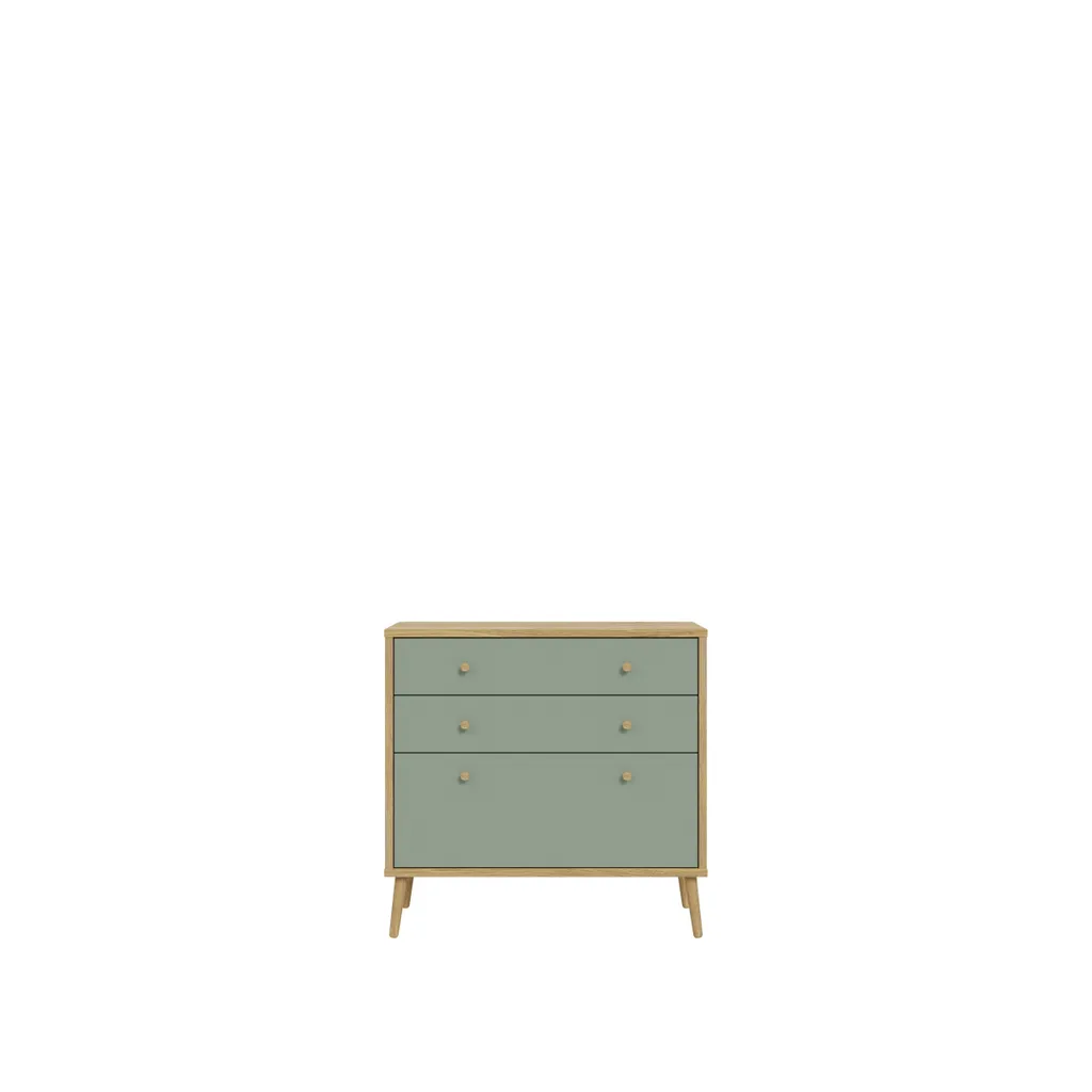 Commode de Chambre Whenua en Bois Naturel - Meuble d'Entrée Gain de Place