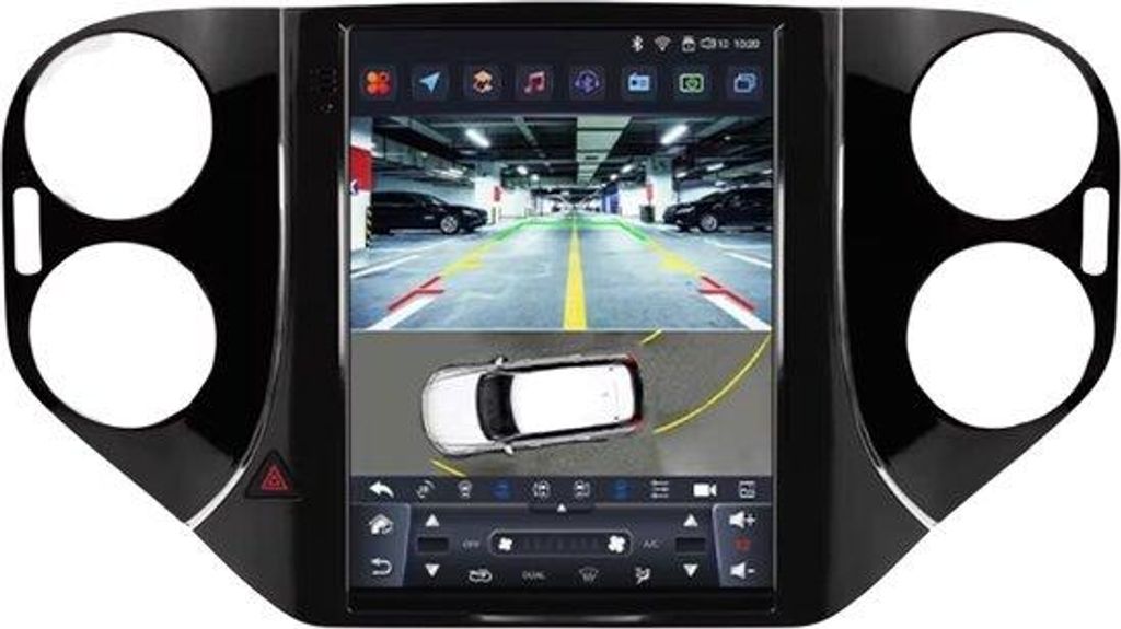 Autoradio mit Bluetooth und CarPlay für VW Tiguan 1NF (2007–2016) – Kompatibel mit Apple und Android – Stereoanlage – Navigationssystem