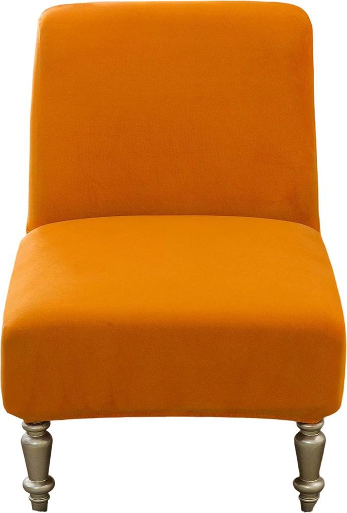 Stuhlbezug ohne Armlehnen, dehnbarer, abnehmbarer, rutschfester Stuhlbezug für Akzentstühle ohne Armlehnen, Möbelschutz für Wohn- und Esszimmer...