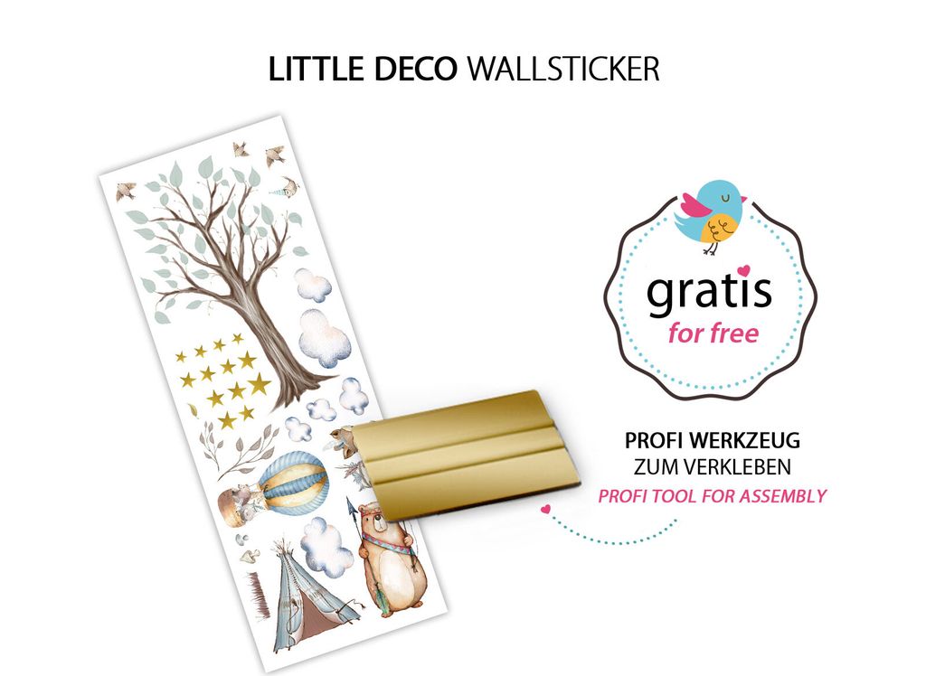 Little Deco Aufkleber Indianer Waldtiere I Wandbild L - 114 Produktbild 6