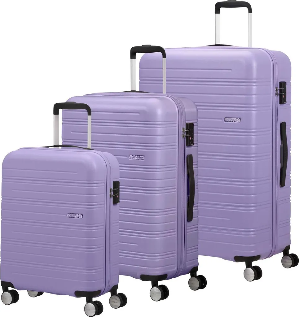 Valises American Tourister High Turn 3 Pièces Rigides Coloris Lilas