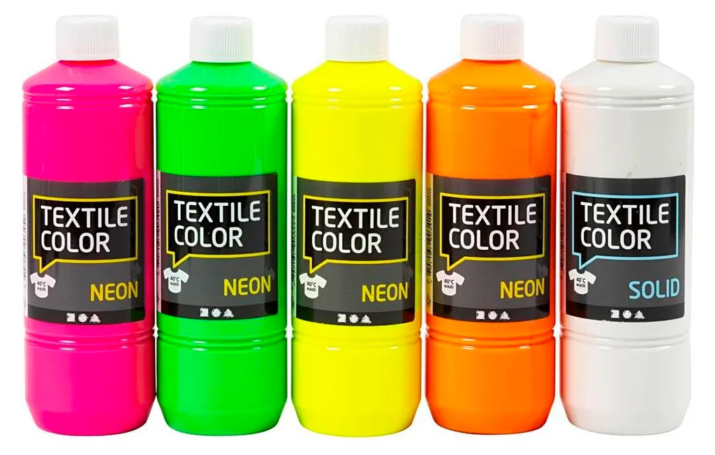 Société Créative Peinture Textile Semi-Couvrante Set de 5x500ml - 2