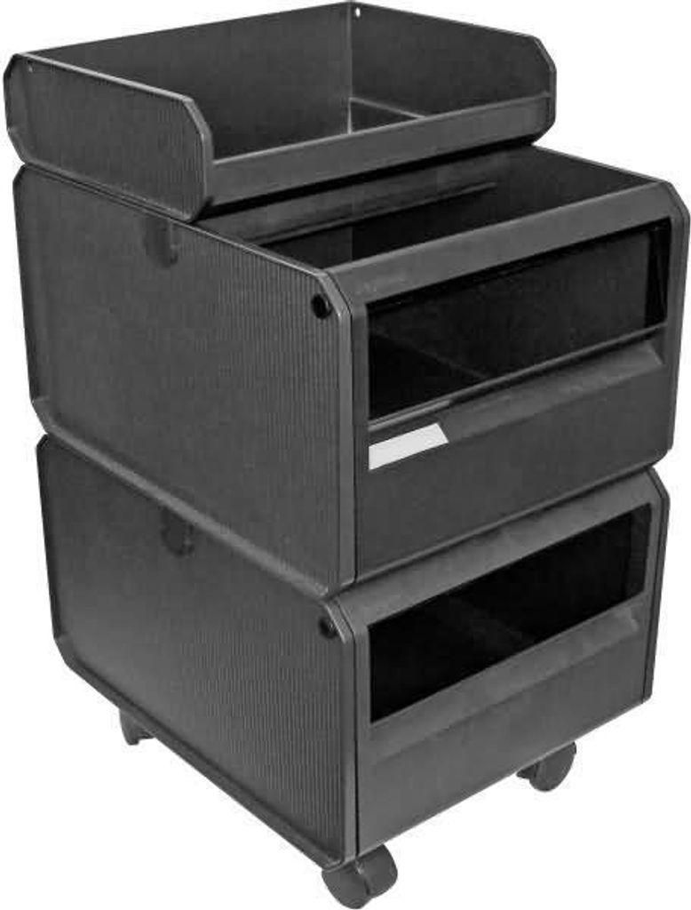 Abfallbehälter styrotrend Rollboy 2 Behälter + Nasseinsatz Produktbild 