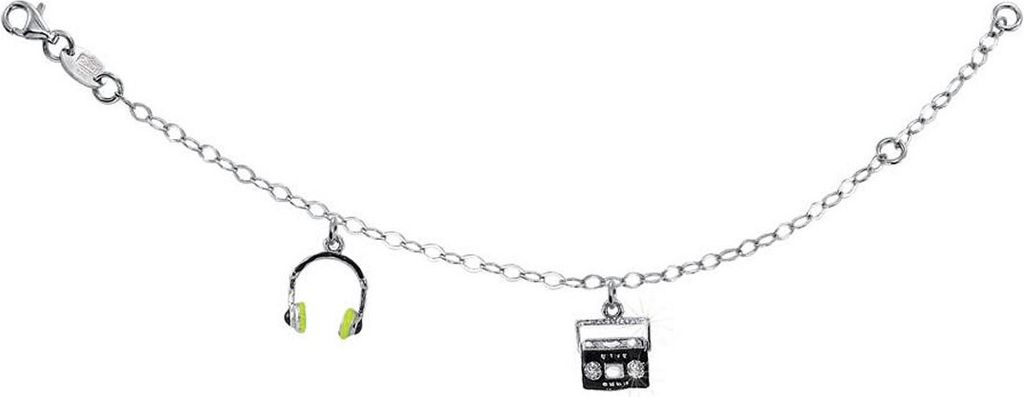 Scout 260222100 Kinder-Armband Old School Neongelb Glitzer