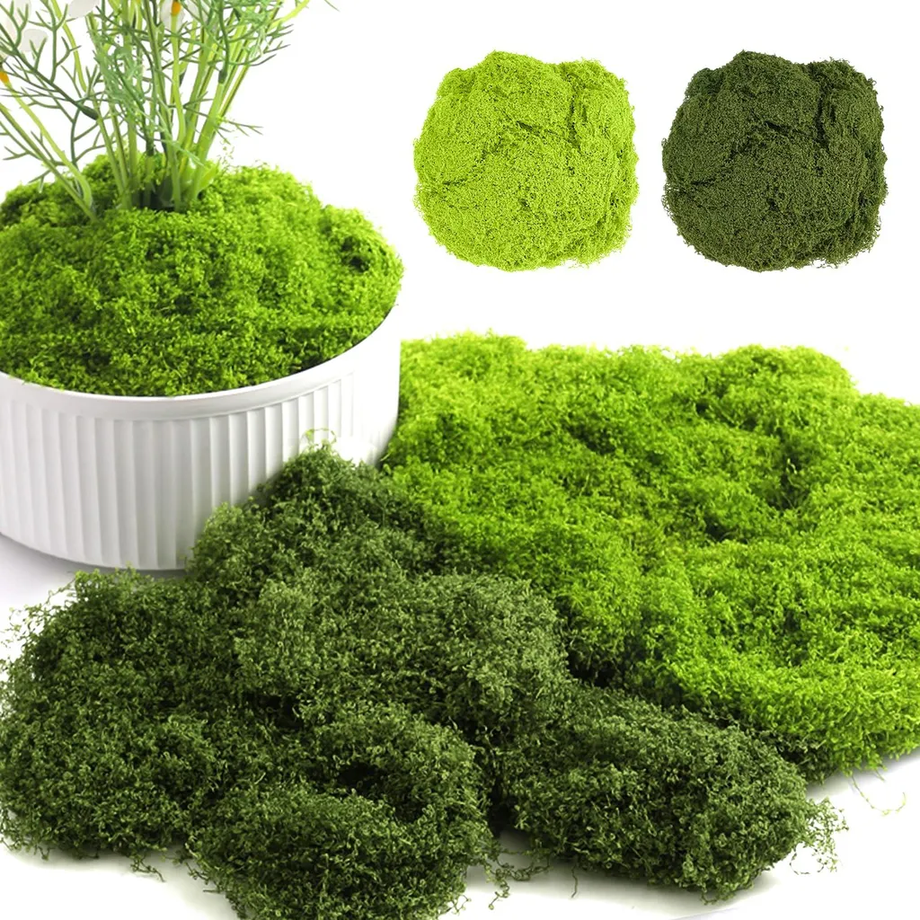 Mousse artificielle aspect naturel qui ne se dessèche pas - Lot de 200g