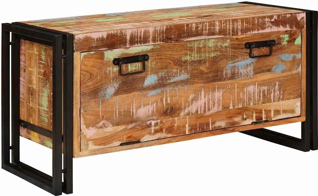 Armoire à Chaussures Bois Massif 90cm : Fini le Désordre dans l'Entrée