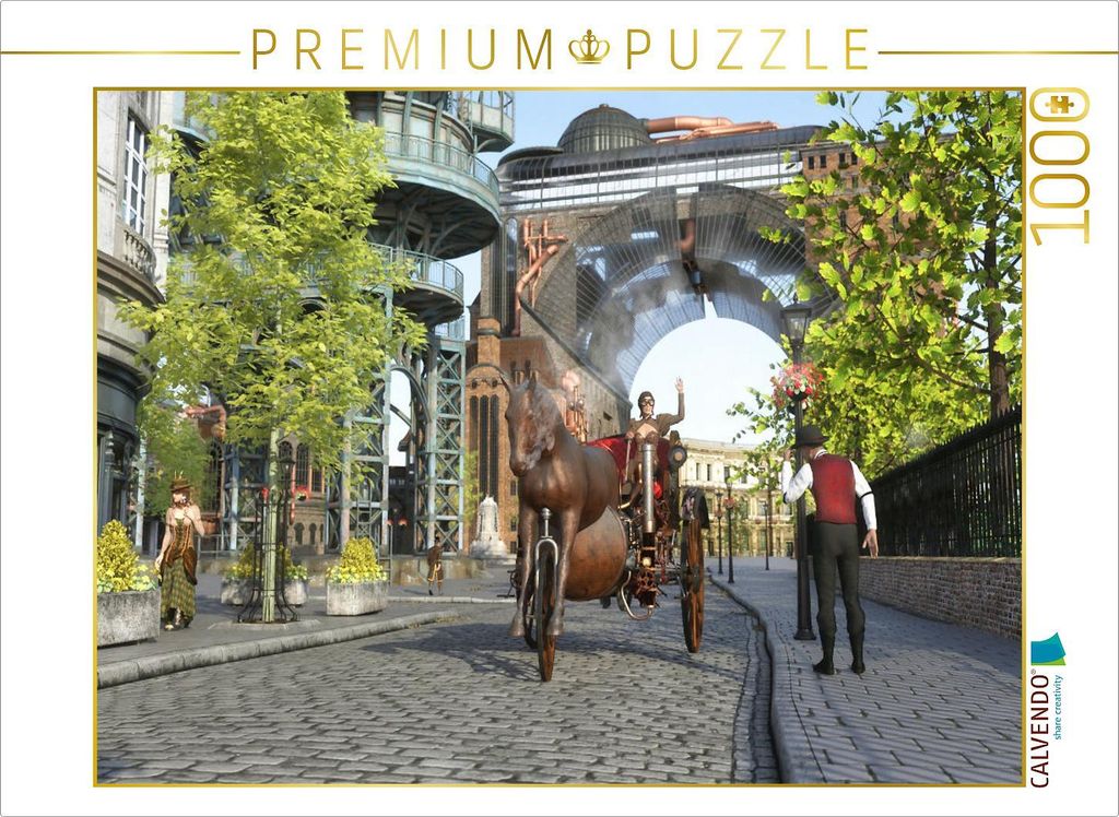 CALVENDO Puzzle Ein Motiv aus dem Kalender Steampunk Urban | 1000 Teile Lege-Größe 64x48cm Foto-Puzzle für glückliche Stunden