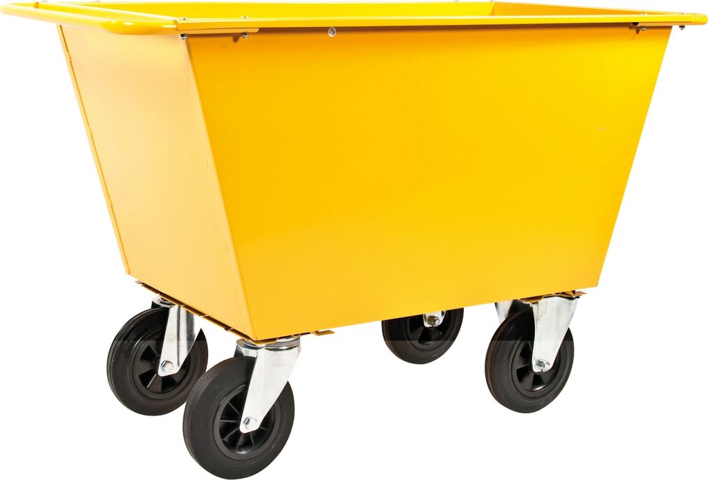 Kongamek Abfallwagen 1390x740x870mm mit Gummibereifung und 400l Volumen