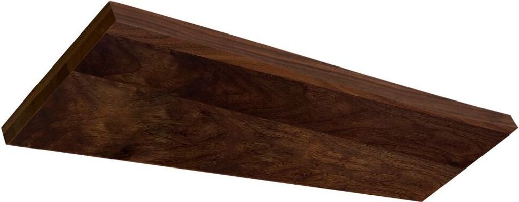 dekoratives Deckensegel Holz Nussbaum geölt 300 mm x 1000 mm