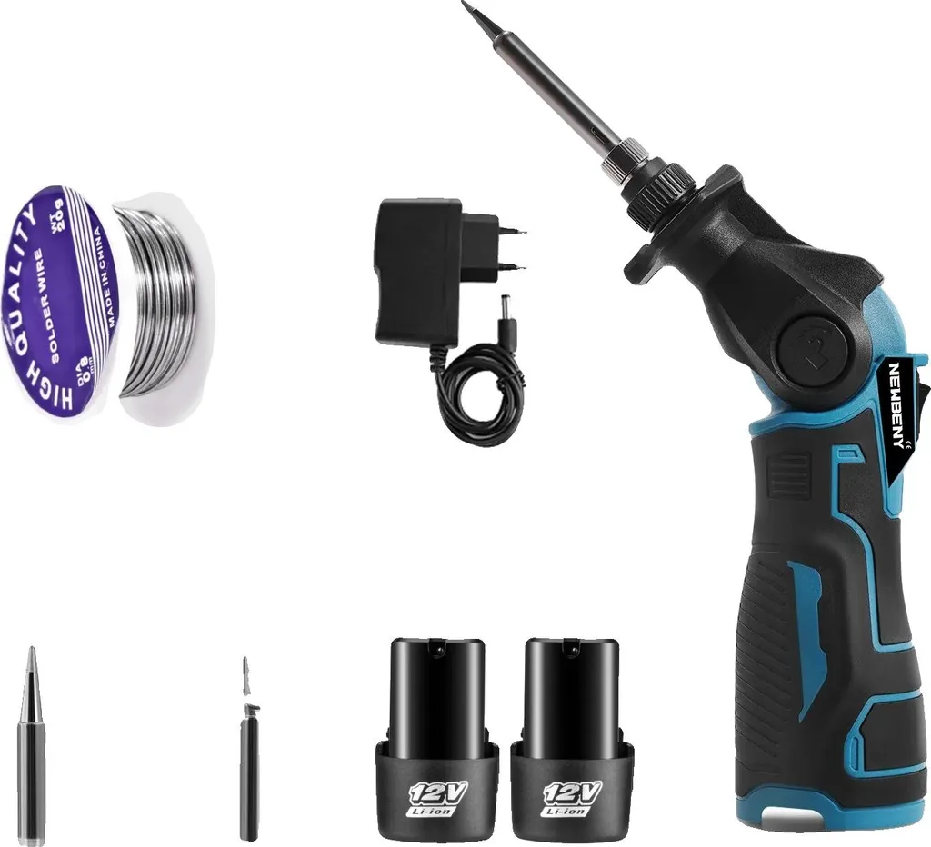 Saldatore Cordless 21V Alta Efficienza con Angolo Regolabile 2-Pack