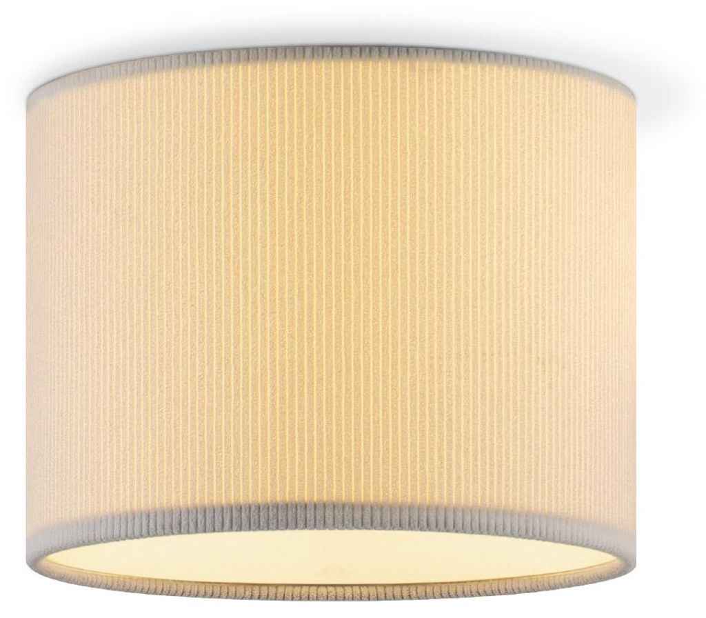 Home Sweet Home Zylindrische Kord-Plafondlampe - Wit - ø22 x 17 cm