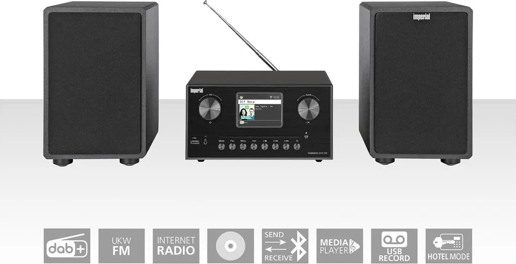 Système Audio Hybride DABMAN i310 CD : Fini les Grésillements Radio FM
