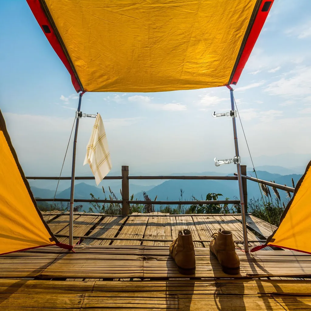 Set 4 Ganci Universali per Pali Tenda e Veranda - Supporto Extra