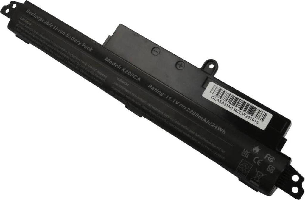 Avizar, Asus VivoBook X200CA A31N1302 Li-Ion Akku 2200mAh 11,1V Laptop, Schwarz