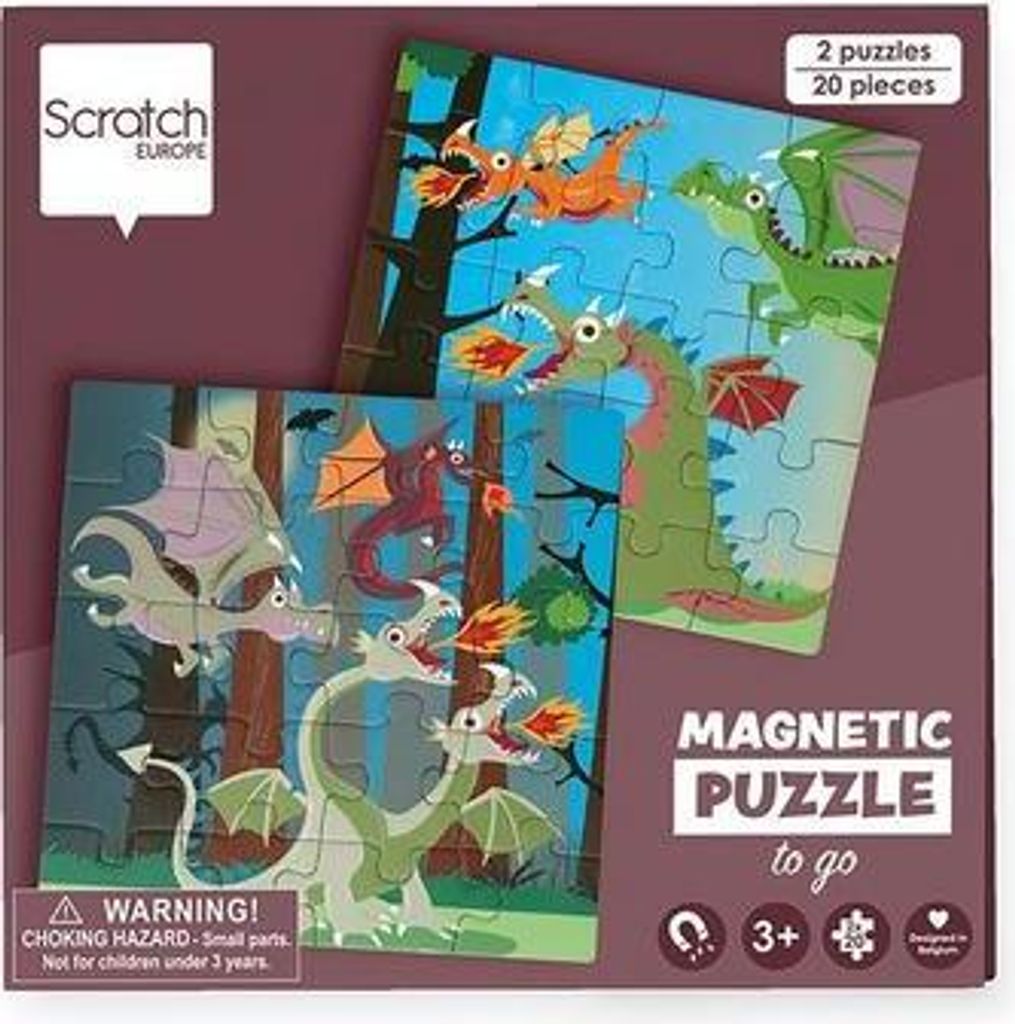 Reise-Magnetpuzzle Drachen 20 Teile Produktbild 